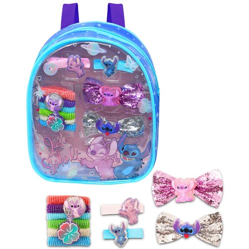 Stitch Cosmetic Set for Girls ~ Lilo and Stitch Dress Up Party Supplies with Stitch Makeup, Shoulder Bag, Stickers and More | Stitch Pretend Play