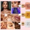 ZAMANIYA Body Shimmer Oil,Luxurious Illuminator Body Glow Oil,Moisturizing Body Luminizer Glow,Waterproof Long Lasting Body Luminizer Glow For Face and Body (03Rose Gold)