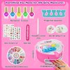 BATTOP Kids Nail Polish Set for Girls, Nail Art Kit for Kids with All-in-One Organizer Nail Dryer, Polish, Stickers, Gems, Filer - Ideas Gift for Girls 6 7 8 9 10 11 12 - Dress-Up Toy
