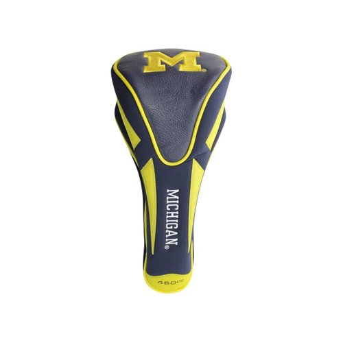 Team Golf NCAA Michigan Wolverines Single Apex Driver Head Cover Golf Club Single Apex Driver Headcover, Fits All Oversized Clubs, Truly Sleek Design