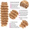 Honey Blonde Bundles Human Hair Color 27 Deep Wave Human Hair Bundles 26 28 30 Inch Double Weft Weave Extensions Hair 8A Grade Blonde Deep Bundles Soft And Healthy for Women