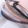 Xiwstar 6Pcs Crystal Beads Headbands Bling Rhinestone Hairband Hair Hoop Band Women Girls Hair Accessories
