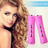 WILLBOND 60 Pcs Hair Perm Rods with Elastic Rubber Band Cold Wave Rod for Women Natural Hair, Plastic Perming Rods Short Curlers Rollers Hairdressing Styling Tool