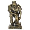 Dicksons Joyful in Hope Praying Police Officer 5 inch Gold Resin Stone Table Top Figurine