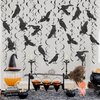 24 Pcs Crow Hanging Swirls Crow Ceiling Decorations Black Crow Party Decorations Crow Party Supplies for Crow Birthday Party Decorations Halloween Party Decorations