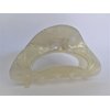 Generic Pearly white iridescent marbled design arch hair claw clip