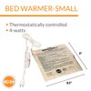 K&H Pet Products Heated Pet Bed Warmer Waterproof Pet Heating Pad for Cat Beds and Dog Beds, Tan Small