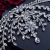 WONRLUA Wedding Headpiece for Bride, Rhinestone Forehead Bridal Headband, Wedding Hair Accessories for Brides