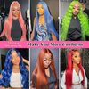 613 Straight Lace Front Wigs Human Hair 13x4 HD Lace Front Wigs Human Hair Pre Plucked with Baby Hair 20 Inch Blonde 13x4 Lace Closure Human Hair Wig 180% Density Frontal Human Hair Wigs for Women