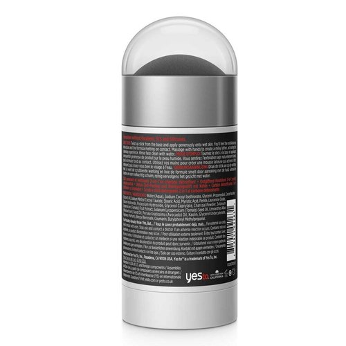 Yes To Tomatoes Clear Skin Detoxifying Charcoal 2 in 1 Face Scrub and Facial Cleanser Stick For Blemish Prone Skin, 95% Natural Ingredients, 2.5 Oz