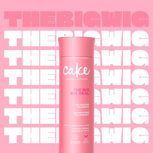 Cake Beauty Volumizing Shampoo, The Big Big Deal– Body Boosting & Weightless Cleansing – With Aloe Vera Rice & Soy Protein – For All Hair Types – 10 Fl Oz / 295 ml