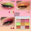 9Colors Glitter&Matte Eyeshadow Palette, Glitter Shimmer Sparkly Eye Shadow Palette Makeup, Warm Pastel Eyeshadows Palette Long Lasting Waterproof Naturing-Looking Women Girls Eye Shadow (3#)