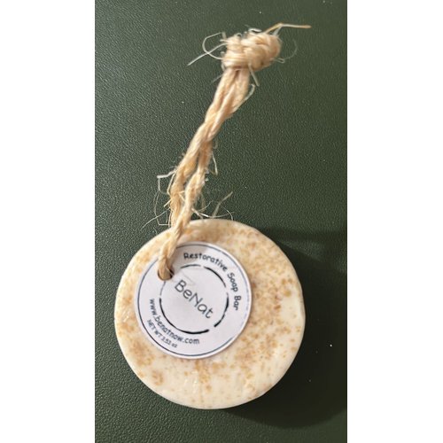 BeNat Restorative Natural Soap Bars 100% Natural Body Wash for Men and Women Bath Soap Bar Oat, Olive, and Coconut Essential Oil Bar Soap