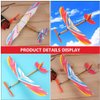 NUOBESTY 10Pcs Rubber Band Powered Aircraft Airplane Model Wood Airplane Kits Throwing Glider Airplane Toy for Outdoor Sports Toy ＆ Kids Toys