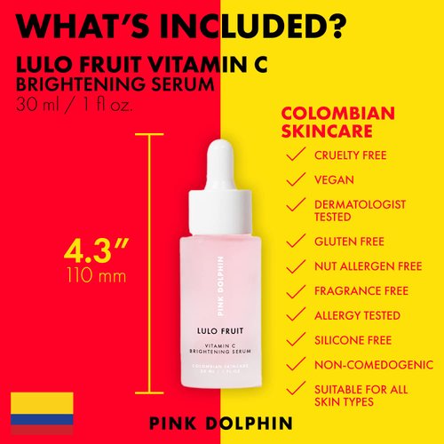 Pink Dolphin Vitamin C Face Serum | Skin Brightening Serum with Hyaluronic Acid | 10% Pure Vitamin C Serum For Face | Vit C Serum Face Care