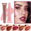 DENESTUP Lip Jam Hydrating Lip Gloss | Glitter Glossy Plumping Lipgloss | High Shine Glass Finish Nude Colors Shiny Jelly Liquid Lipstick for Women and Girls (5 Colors Set)