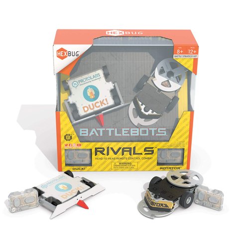 HEXBUG BattleBots Rivals 5.0 (Rotator and Duck!) Toys for Kids - Fun Battle Bot Hex Bugs - Remote Controlled Robot Toy - Batteries Included - Ages 8 and up