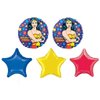 Wonder Woman Balloon Bouquet - 5 Foil Balloons Bundle
