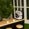 Miniature Coffee Maker with Pot & 2 Cups Sets 1:12 Dollhouse Accessories Coffee Machine Artificial House Decoration Mini Room Scence Decor (Black Maker)