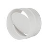 Ducting Pipe Non Return Valve, Round Duct Rigid Tube Connector with Shutter Extractor Fan Backdraft Damper Stopper (4" Inch, Damper)