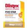 Blistex Five Star Lip Protection Balm, 0.15 Ounce – Wind & Water-Resistant Lip Care, Broad Spectrum SPF 30 Sun Protection, Soothes Cold Chapped Lips, Hydrating Lip Treatment, Holds in Moisture
