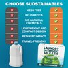 Eco Friendly Laundry Detergent Sheets (100 sheets 200 loads) - Plant based Free and Clear Strips for HE machine, travel, home clothes washing (Fresh Linen)