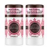 Lavanila Natural Aluminum Free Deodorant 2-Pack, Vanilla Grapefruit - The Healthy Deodorant for Men and Women, Solid Stick (2 Ounce Each), Vegan