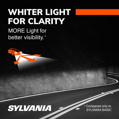 SYLVANIA 9005 SilverStar Ultra High Performance Halogen Headlight Bulb, (Contains 2 Bulbs)