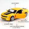 TOKAXI 1/36 Scale Chevrolet Camaro Diecast Cars Models,Camaro Bumblebee Pull Back Toy Cars,Cars Gifts for Boys Girls(Yellow)