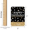 Big Dot of Happiness Adult Happy Birthday - Gold - Find The Guest Bingo Cards and Markers - Birthday Party Bingo Game - Happy Birthday Bingo - Set of 18