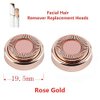 Facial Hair Remover Replacement Heads for Women, Painless Eyebrow Hair Remover Trimmer Blades, Perfect Touch and Smooth Finishing, with Cleaning Brush, As Seen ON TV