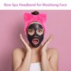 Ondder Skincare Spa Makeup Headband for Washing Face Terry Cloth Face Wash Headband Head Band for Skin Care Soft Make Up Headbands Bow Hair Band for Women Girls Spa Hair Accessories for Spa Party