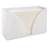 SimplyImagine Countertop Paper Towel Holder Dispenser - White Acrylic Storage Holder for Kitchen or Bathroom Use for Multifold, C Fold, Trifold, Z Fold Hand Towel Napkins - Commercial or Home Use