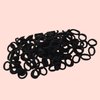 100Pcs Black Hair Band Korean Style High Elastic Hair Ties Candy Color, Elastics and Ties, Bun and Crown Shapers