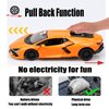 TOKAXI 1/36 Scale Lamborghini Revuelto Diecast Cars Models,Pull Back Vehicles Lamborghini Toy Cars,Cars Gifts for Boys Girls Orange
