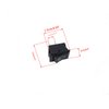 yueton Pack of 12 AC 3A/250V 6A/125V 2 Pin I/O SPST Snap in Mini Boat Rocker Switch