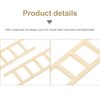 Toyvian Mini Wooden Step Ladder, Mini Wood Doll House Ladder, 1: 12 Miniature Ladder, DIY Craft Accessory, for Doll House Accessories, Fairy Furniture Ladder 4 Pieces