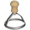 Eppicotispai Aluminum Round Ravioli Stamp with Beechwood Handle, 3-Inch