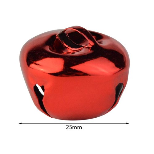 100pcs Jingle Bells, Marrywindix 1 Inch Craft Bells Bulk DIY Bells for Christmas, Party, Festival Decoration and Home Decoration