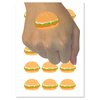 Tasty Chicken Sandwich Burger Fast Food Temporary Tattoo Water Resistant Fake Body Art Set Collection - 15 2" Tattoos (1 Sheet)