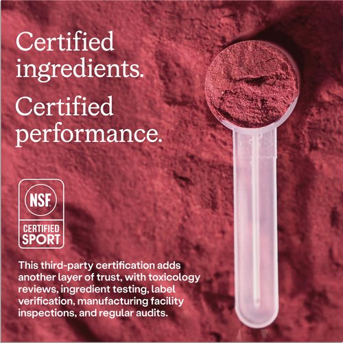 HumanN SuperBeets Sport Endurance Pre Workout Powder, Nitric Oxide Supplement, NSF Certified, Stimulant & Caffeine Free, Made with Beet Root, Wild Cherry, 20 Servings