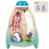 Wooden Montessori Rocket Ship, Activity Cube Toys for 18m+ Baby, Montessori Toys for 2 Year Old Boy & Girl Birthday Gifts, 2 Year Old boy Toys Multipurpose Educational Toy for Toddler