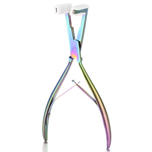 EHDIS Tape in Hair Extensions Pliers Stainless Steel Flat Surface Extensions Tape Sealing Clamp P...