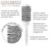 Cricket Ultra Smooth Coconut 1.75” Thermal Ceramic Barrel Hair Brush Anti-Static Heat-Resistant Hairbrush for Blow Drying, Curling and Styling All Hair Types White