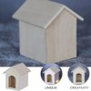 EXCEART Dollhouse Dog House 1/12 Dolls House Dog Kennel Miniature Dollhouse Garden Decoration Accessories