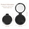 3-Pack Round Portable Folding Travel Hair Brushes with Built-in Mirror, Mini Hair Comb, Compact Size for Men, Women, and Girls
