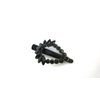 Generic Medium black metal black crystal hair pin alligator clip