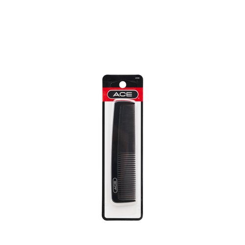 GOODY ACE Pocket Hair Comb for Men – 5 Inch, Black - Great for All Hair Types - Fine Comb Teeth for Thin to Medium Hair, Durable for Everyday and Professional Use