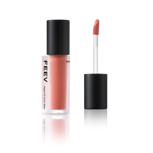 Feev Hyper-Fit Color Wear | Velvet Cream Matte Lip Tint | Vegan Lip Stain & Safe for Sensitive Skins (#04 Nude Me Up)