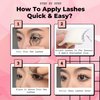 Ninetynine Dreams 5 Pairs Manhua Manga Style False Eyelashes 3D Lightweight Natural Comfortable Clear Band Daily Anime Manga Eyelashes Fluffy Soft Eyelashes Packs